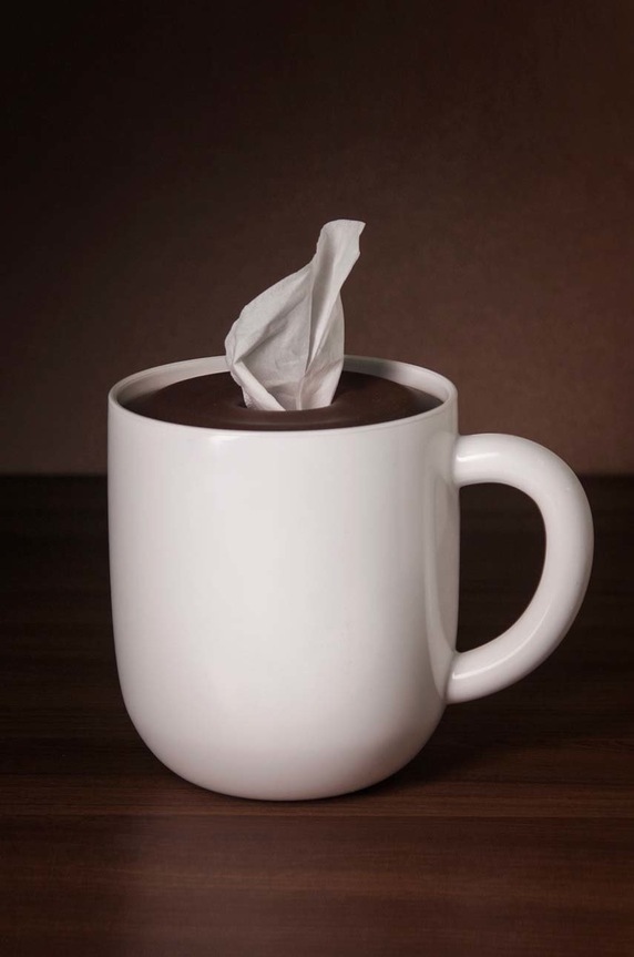 Kopalnica Škatla za robčke Qualy QL10204.WH pisana