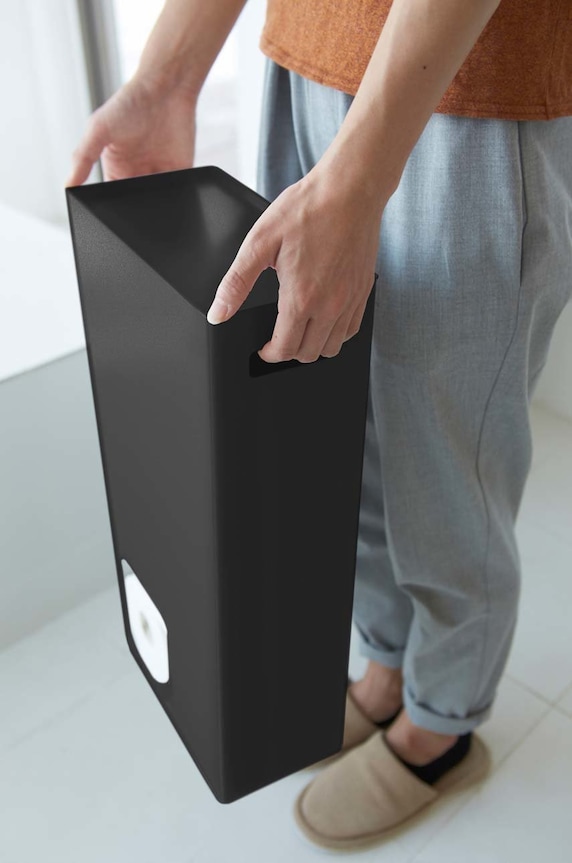 Yamazaki zasobnik na papier toaletowy Tower 3456 czarny