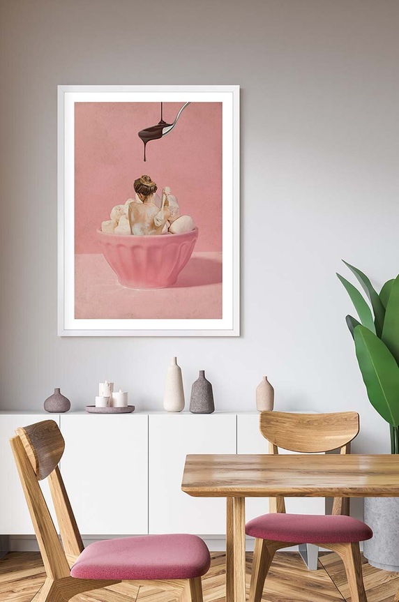 Reprodukcia na zarámovanom papieri 50x70 cm 1541201.5871 viacfarebná AA00