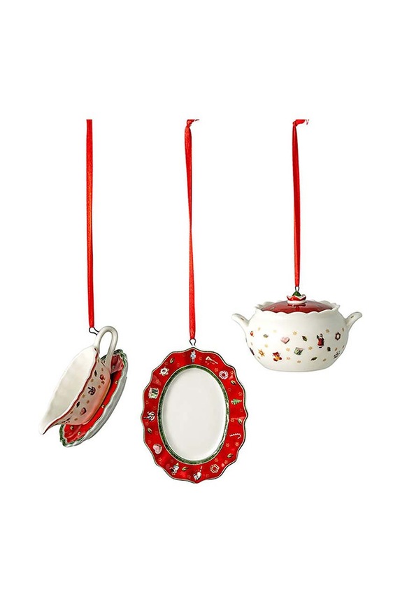 Villeroy & Boch zestaw ozdób świątecznych Toy's Delight 3-pack multicolor 1486596666