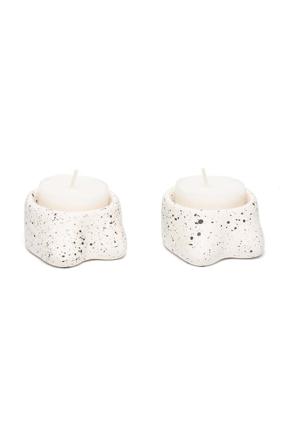 Helio Ferretti sfesnice decorative 2-pack 121946 alb AA00