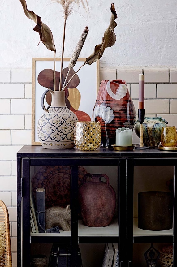 Dnevni boravak i spavaća soba Set svijećnjaka Bloomingville 2-pack 82059492 crna