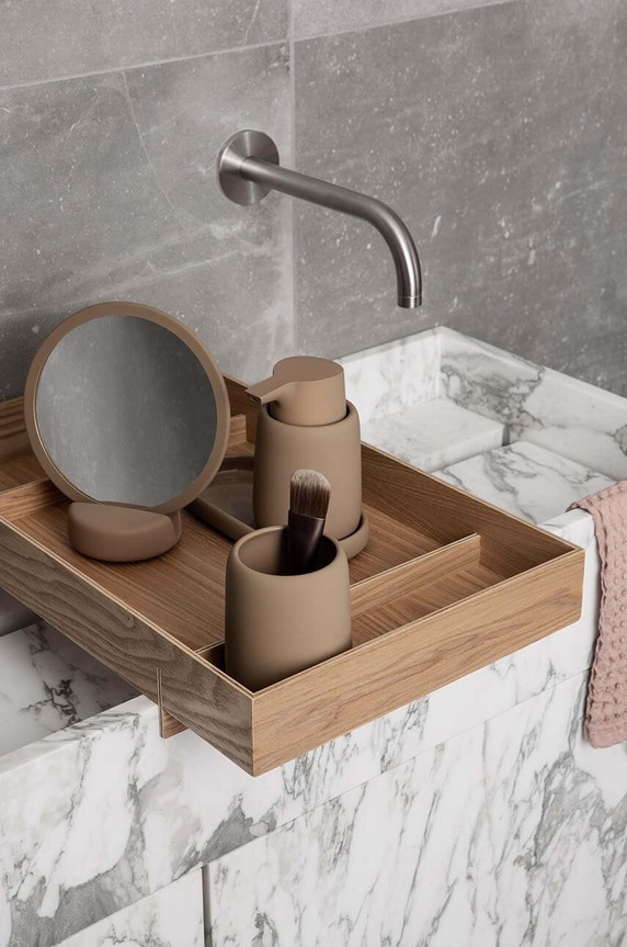 Bagno Blomus bicchiere per spazzolini da denti Sono B66372 multicolore