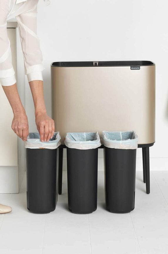 Koš za smeće Brabantia Bo Touch Hi, 3 x 11 L 304644