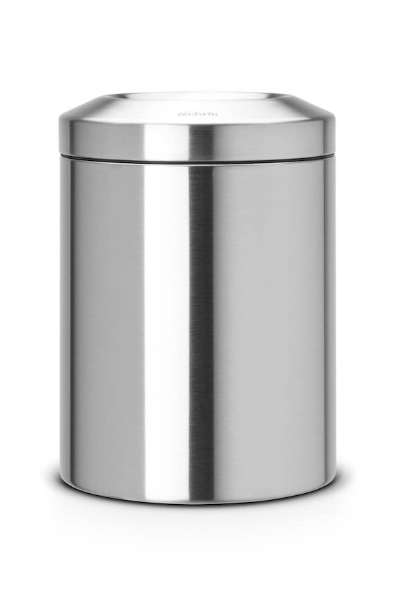 Brabantia kosz na śmieci samogaszący Matt Stell 7 L szary 378942
