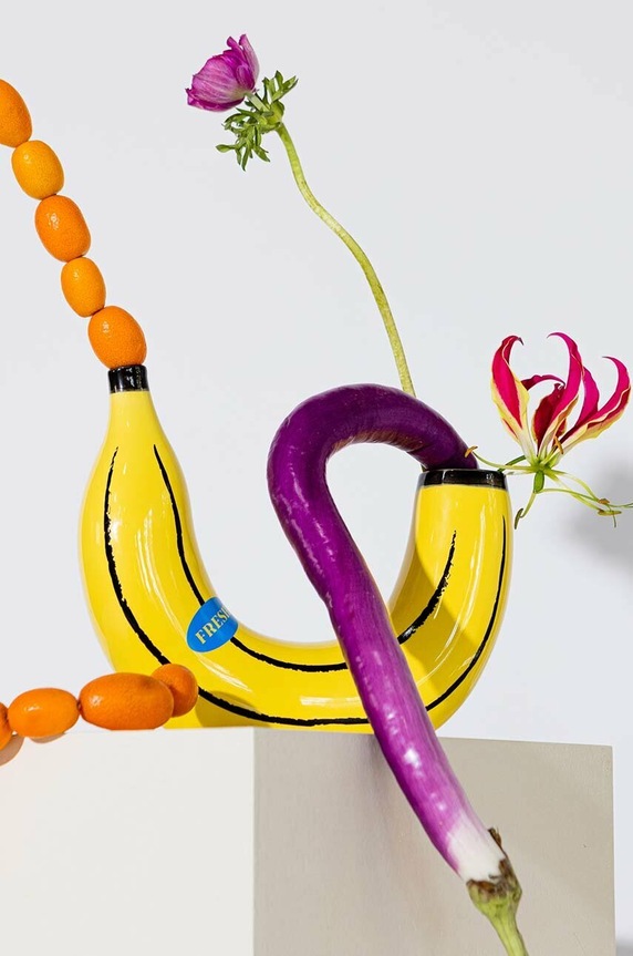 DOIY wazon dekoracyjny Banana DYVABANYE żółty