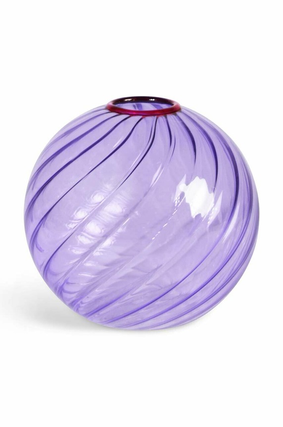 &k amsterdam wazon dekoracyjny Spiral Purple fioletowy 1443.02