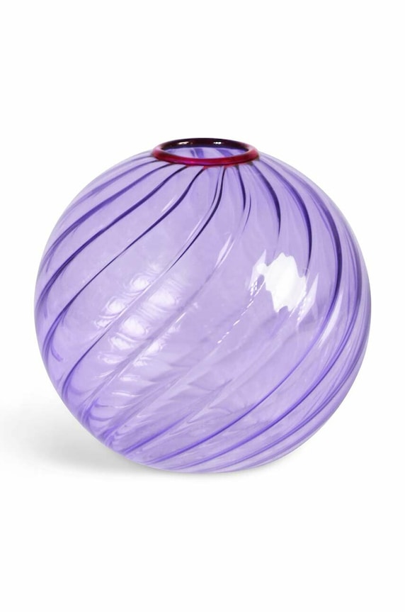 &k amsterdam wazon dekoracyjny Spiral Purple fioletowy 1443.02