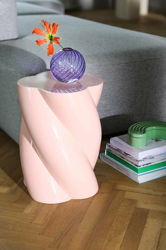 Salon i sypialnia &k amsterdam wazon dekoracyjny Spiral Purple 1443.02 fioletowy