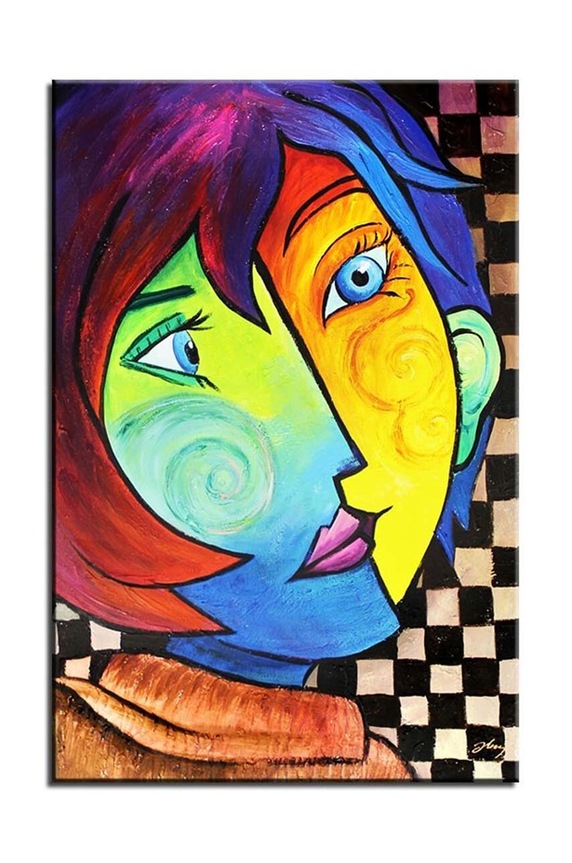 pictură in ulei multicolor 120850