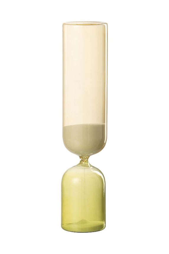 Stolné presýpacie hodiny J-Line Glass Green zelená 30343