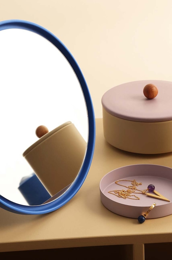 Nappali és hálószoba Design Letters fürdőszobai tükör Mirror Mirror 10101300COBALBLUE kék