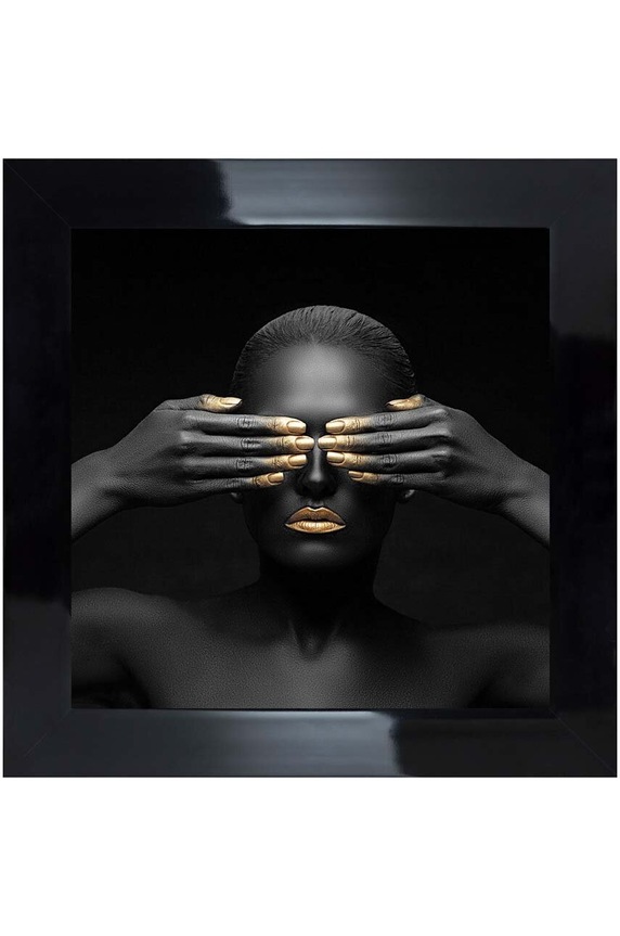 Dekoracja ścienna na papierze w ramie 50x50 cm multicolor AN0036.