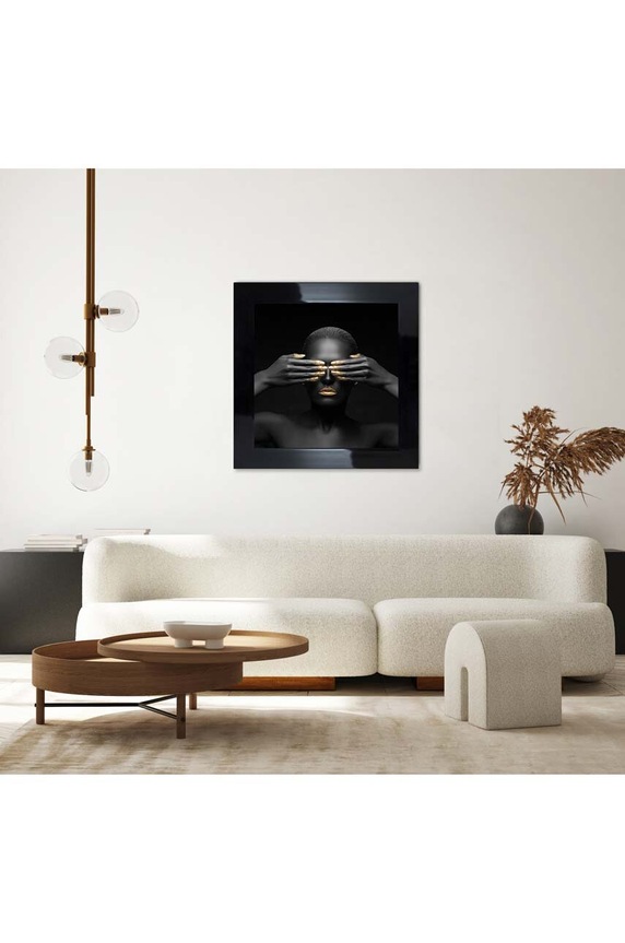 Salon i sypialnia Dekoracja ścienna na papierze w ramie 50x50 cm AN0036. multicolor