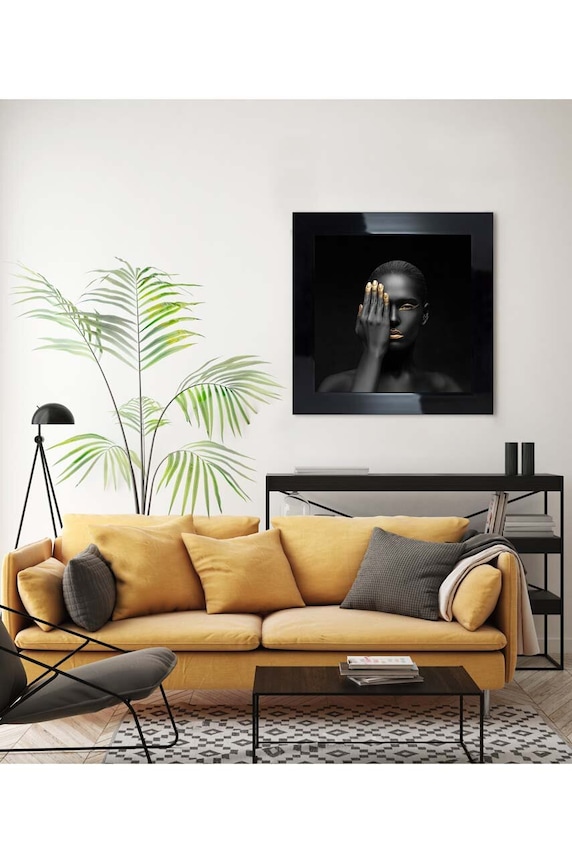 Living și dormitor decor de perete pe hârtie înrămată 50x50 cm AN0037. multicolor