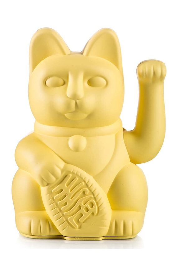 Dekorácia Donkey Lucky Cat žltá 330431