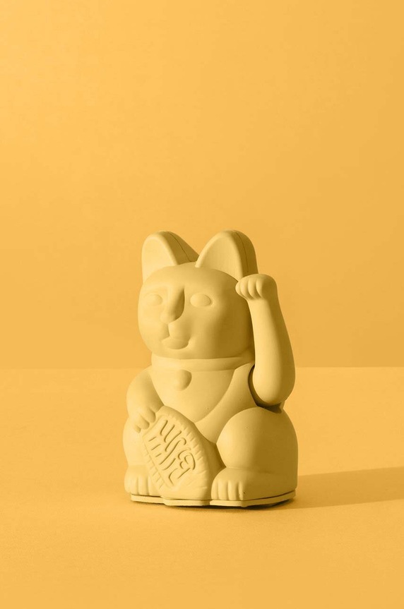Dekorácia Donkey Lucky Cat Mini 330543 žltá AA00