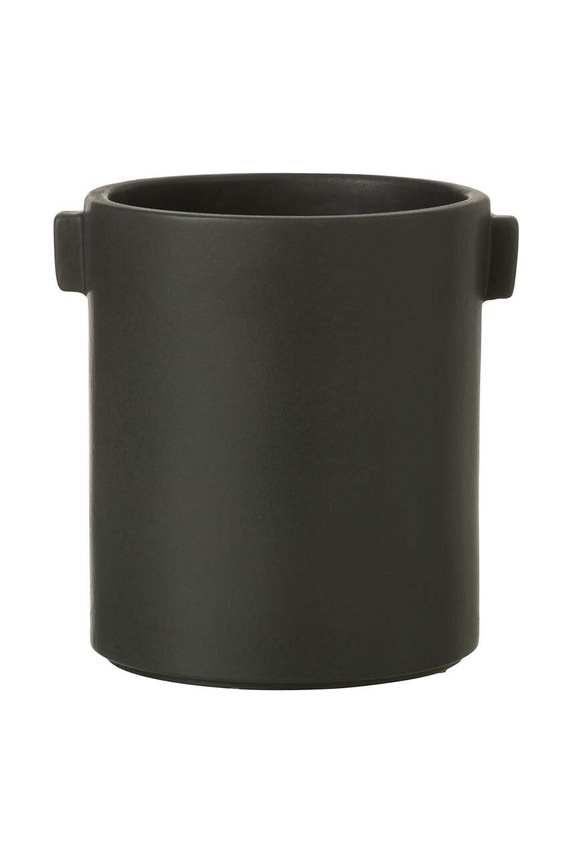 J-Line vaso da fiori nero 34568