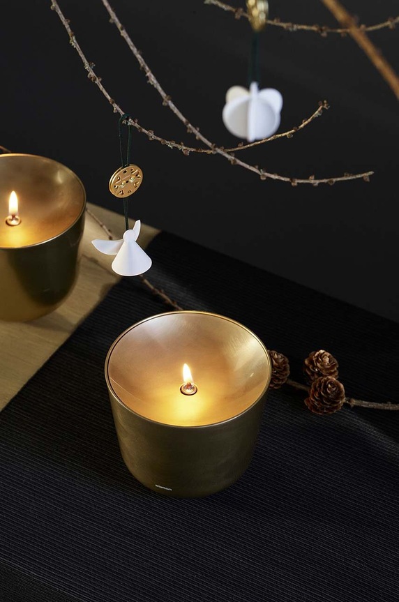 Oljna svetilka Stelton Solis Oil 415.1 rumena AA00