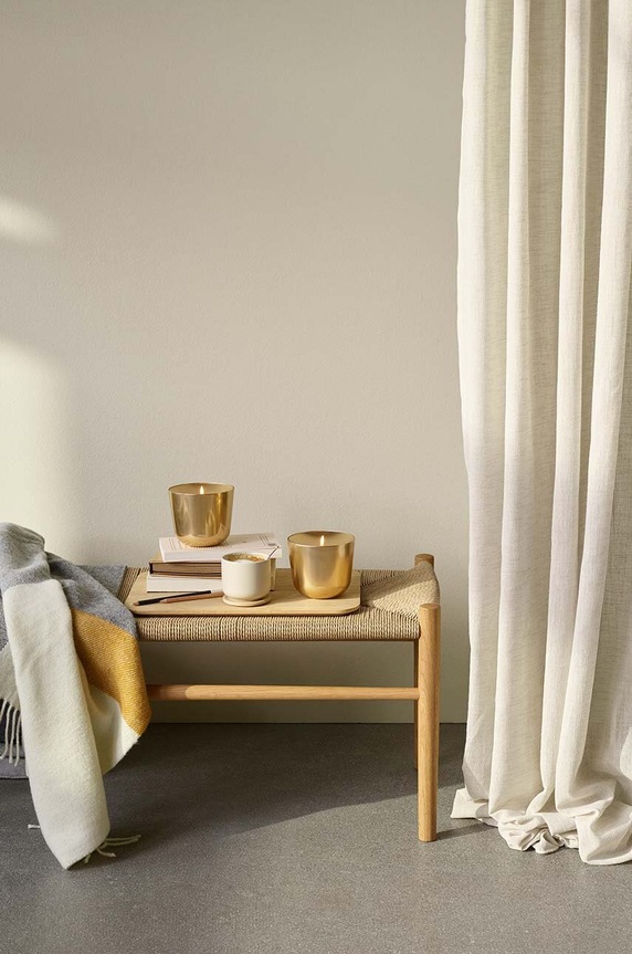 Oljna svetilka Stelton Solis Oil 415.1 rumena