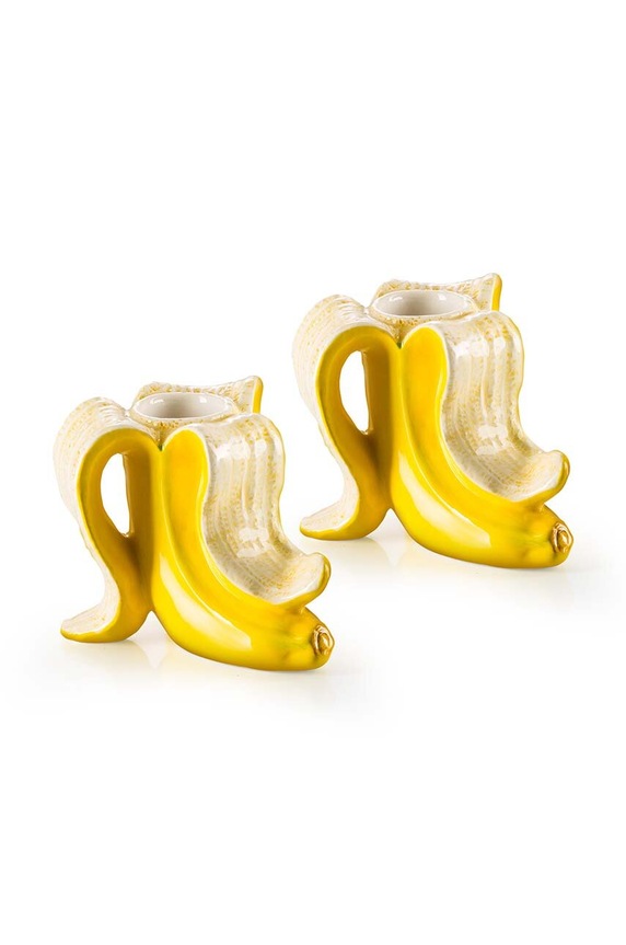 Donkey zestaw świeczników Banana Romance 2-pack żółty 210735