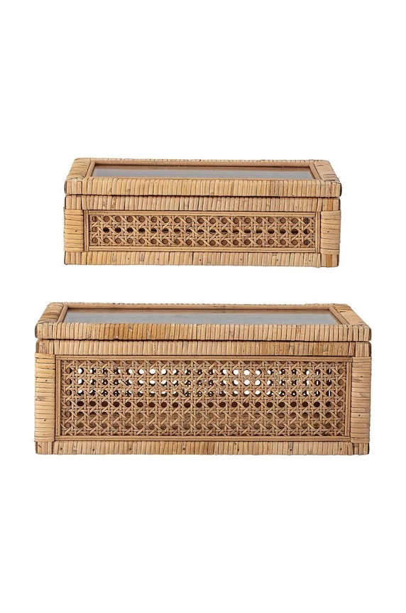 Škatla za shranjevanje Bloomingville 2-pack zelena 82047910