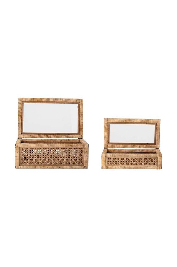 Dnevni boravak i spavaća soba Kutija za pohranu Bloomingville 2-pack 82047910 zelena