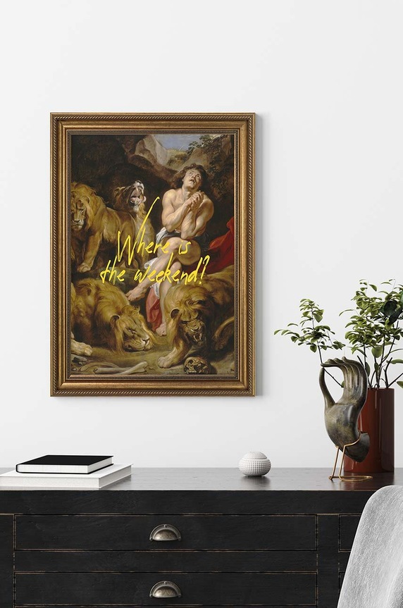Nástěnná dekorace v rámu 58 x 78 cm 15.41.601.23225 vícebarevná AA00