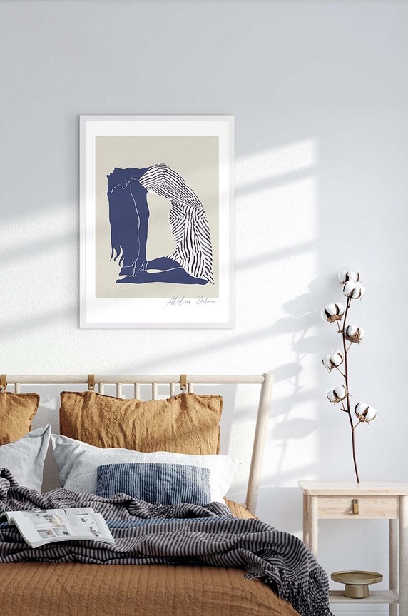 Σαλόνι και υπνοδωμάτιο Διακοσμητικό τοίχου σε κορνίζα 58 x 78 cm 15.41.201.23292 πολύχρωμο