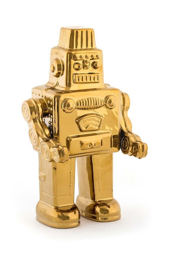 Seletti decorație Memorabilia Gold My Robot galben 10412