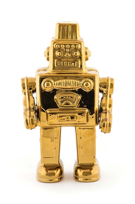Seletti decorație Memorabilia Gold My Robot 10412 galben AA00