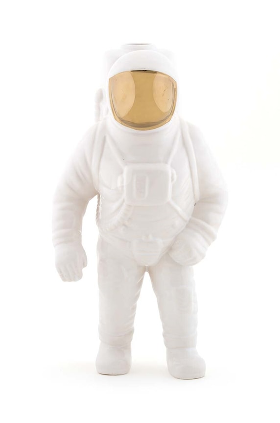 Διακοσμητικό βάζο Seletti Cosmic Diner Starman λευκό 10932