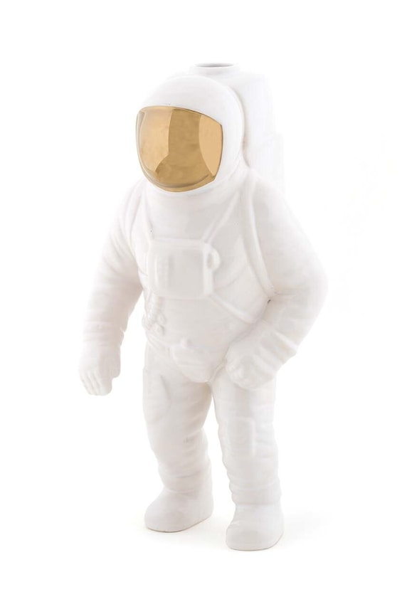 Διακοσμητικό βάζο Seletti Cosmic Diner Starman 10932 λευκό AA00