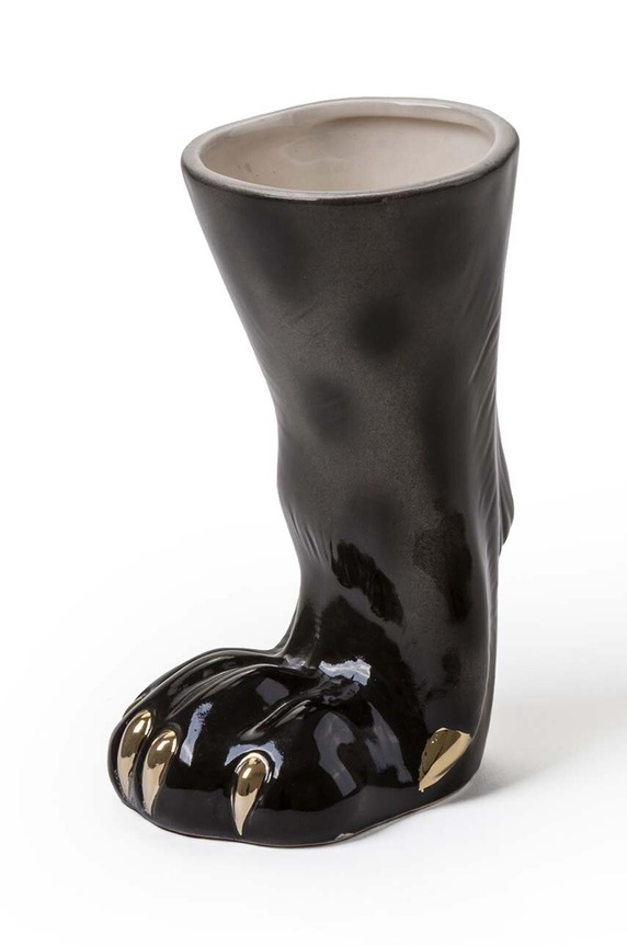 Seletti wazon dekoracyjny Animal Leopard czarny 11081