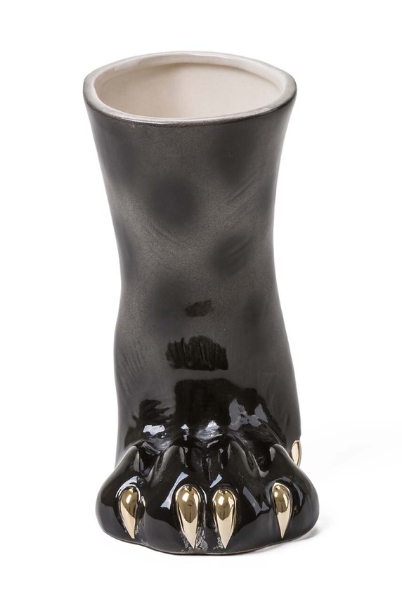 Salon i sypialnia Seletti wazon dekoracyjny Animal Leopard 11081 czarny