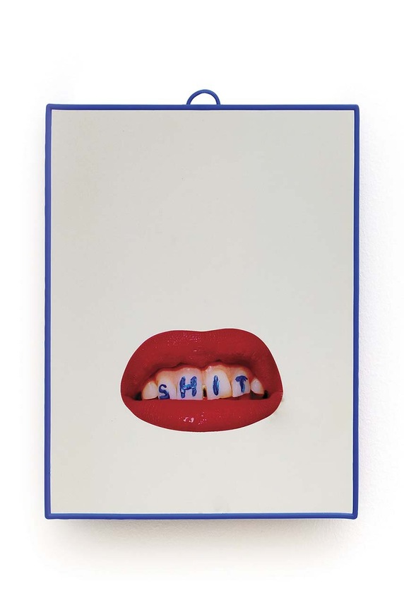 Seletti lustro ścienne Small Shit 17,5 x 23 cm multicolor 17104