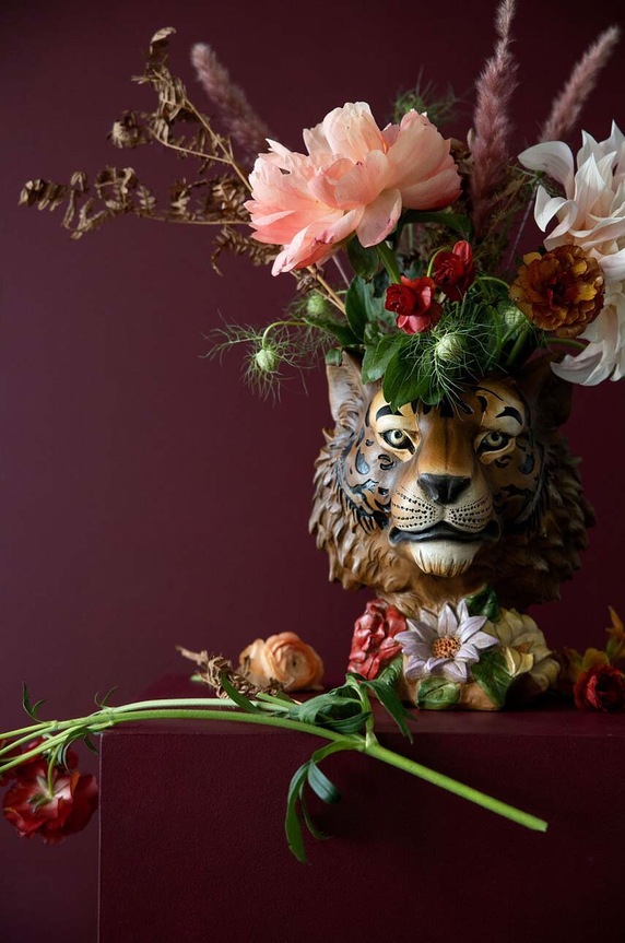 Salon i sypialnia Byon wazon dekoracyjny Tiger 5260908114 multicolor