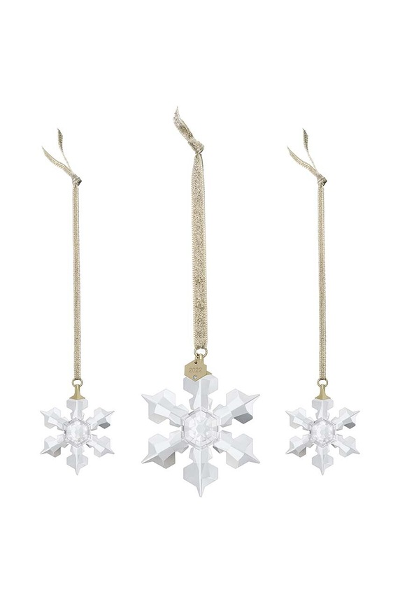 Dekorace Swarovski Annual Edition 2022 Ornament Set 3-pack 5634889 průhledná AA00
