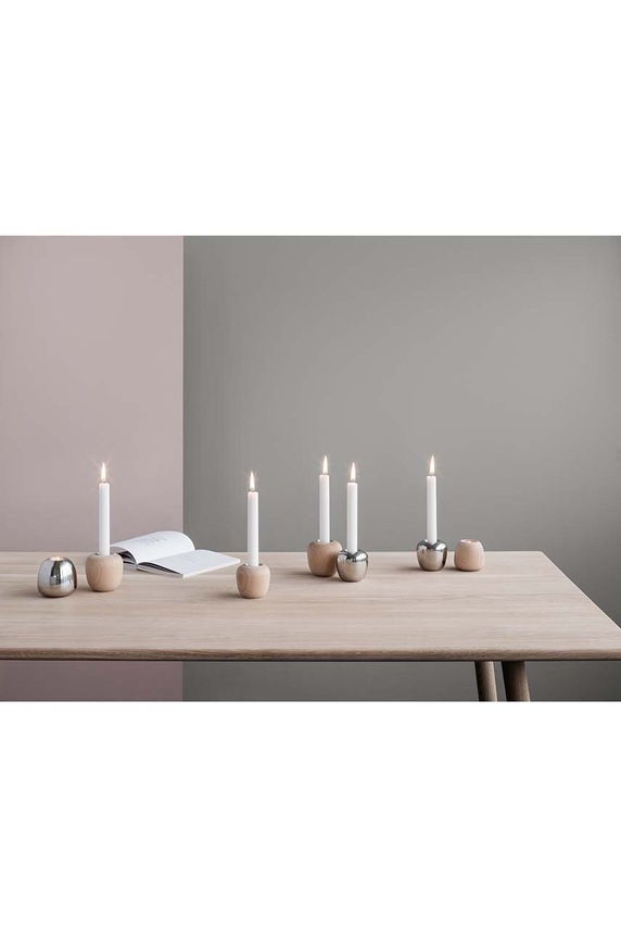 Dekorativen svečnik Stelton Ora 103. siva