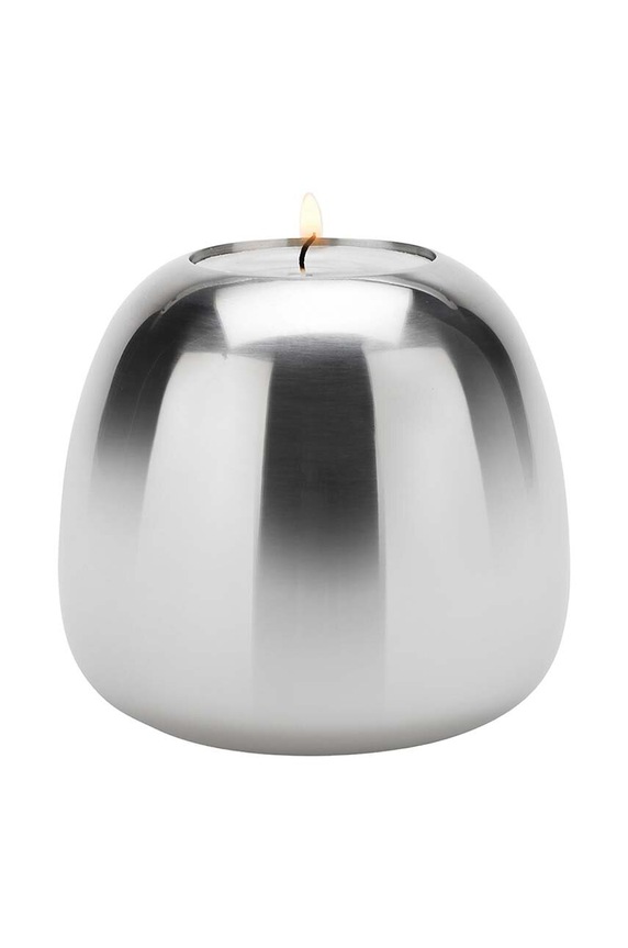 Stelton dekoratív gyertyatartó Ora szürke 104.