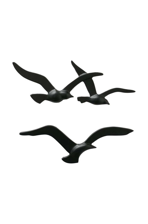 Stenska dekoracija Boltze Seagull 2-pack črna 2018897