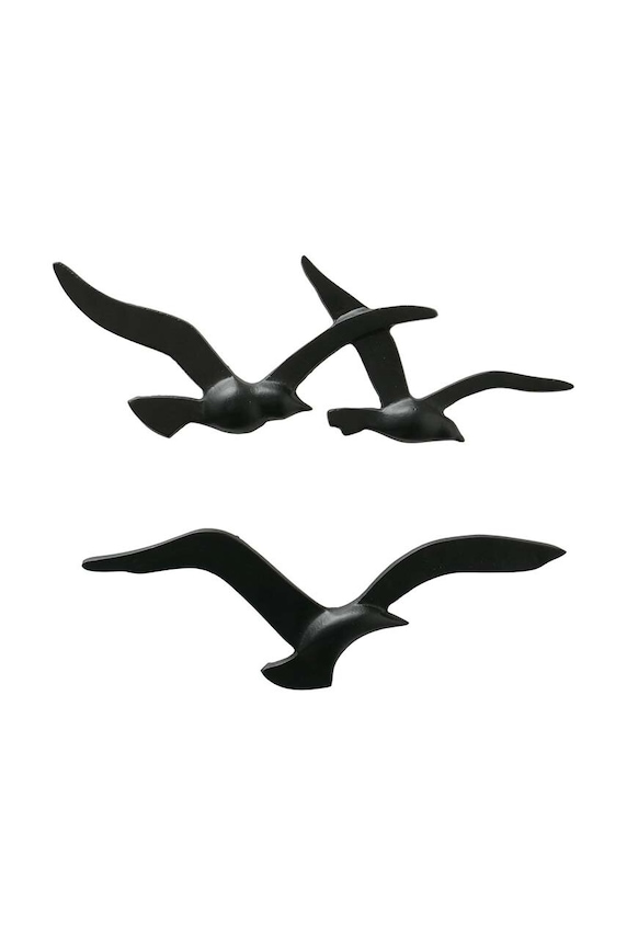 Stenska dekoracija Boltze Seagull 2-pack črna 2018897