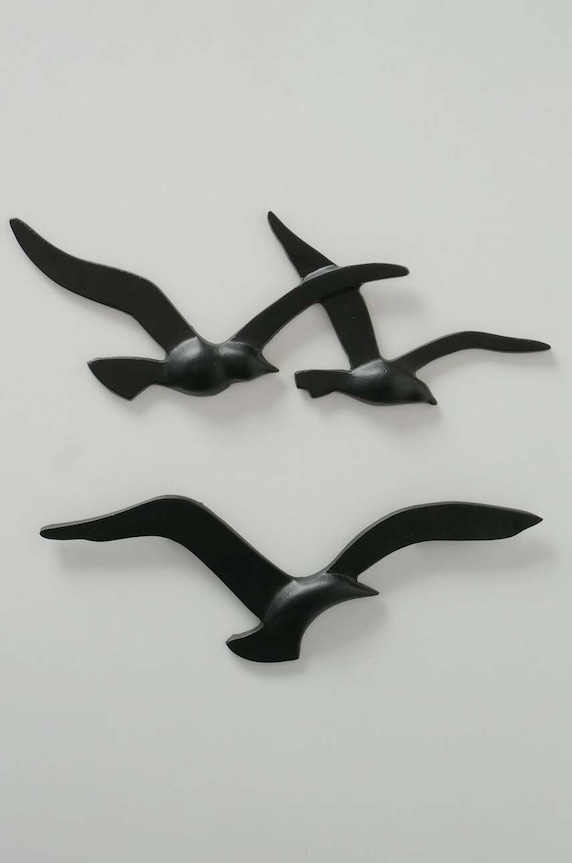 Stenska dekoracija Boltze Seagull 2-pack 2018897 črna AA00