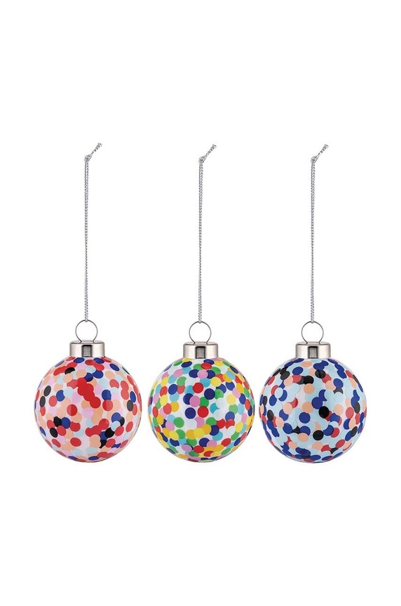 Alessi zestaw bombek choinkowych Proust 3-pack multicolor AM43SET3