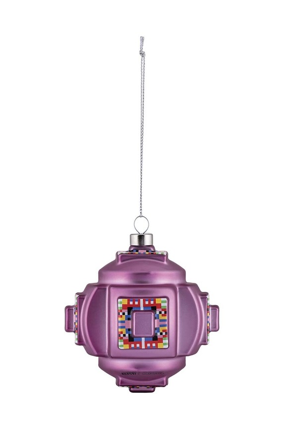 Alessi bombka choinkowa Fractal fioletowy ESA06.4
