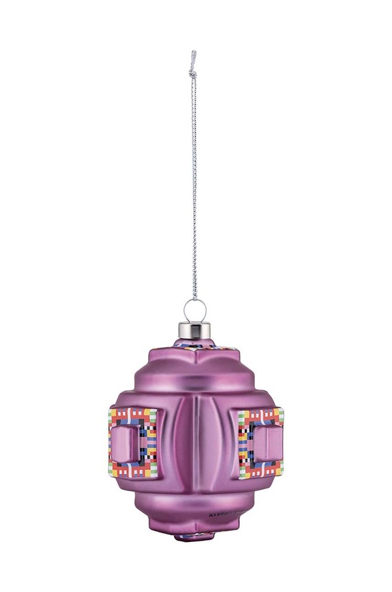 Alessi bombka choinkowa Fractal ESA06.4 fioletowy AA00