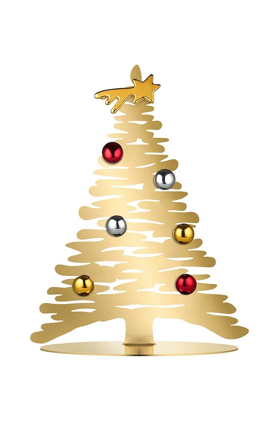 Vánoční dekorace Alessi Bark for Christmas žlutá BM06.30.GD