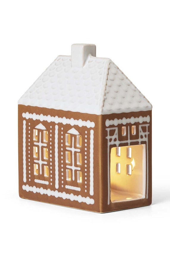 Лайфстайл Декоративен фенер за свещ Kähler Gingerbread M 693523 многоцветен