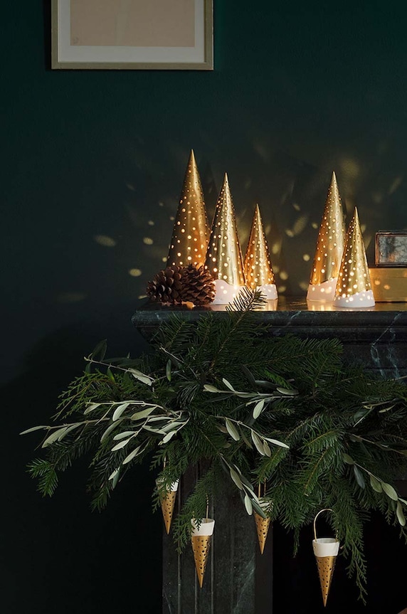 Χριστουγεννιάτικο διακοσμητικό Kähler Nobili 693516 κίτρινο