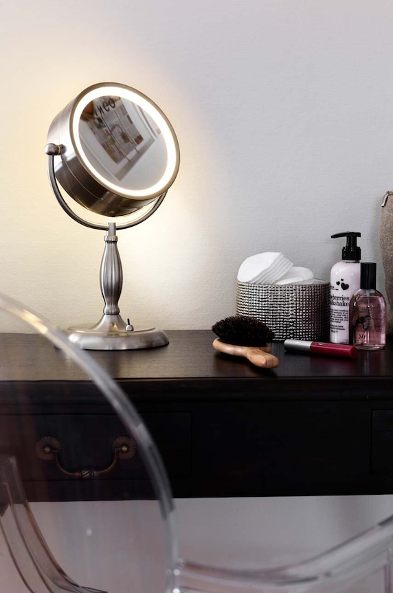Markslöjd oglindă cu iluminare Face 105237 gri AA00